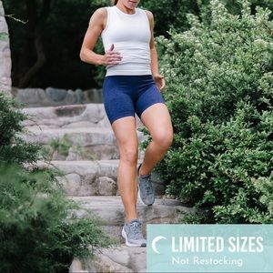 ZYIA Dark Navy Seamless Hustle Shorts